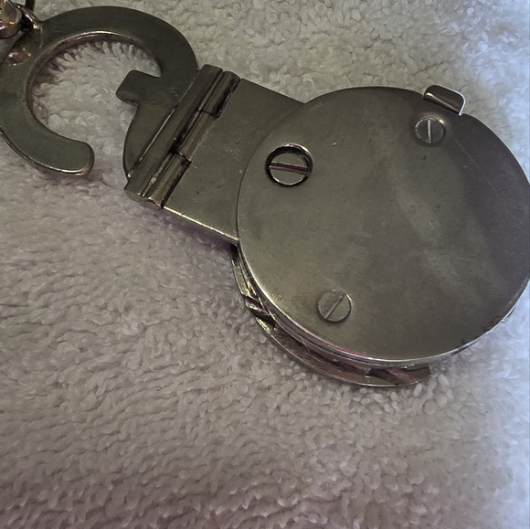 1970's VINTAGE GUCCI SILVER PLATE GG BELT - Picture 5 of 10